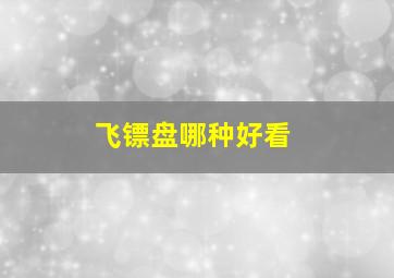 飞镖盘哪种好看