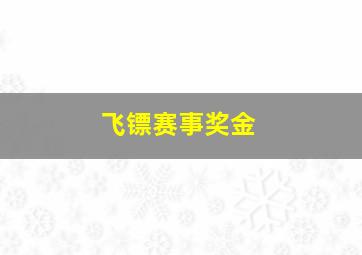 飞镖赛事奖金