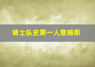 骑士队史第一人詹姆斯