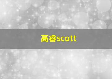 高睿scott