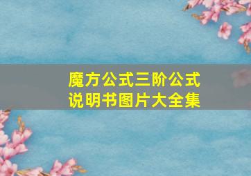 魔方公式三阶公式说明书图片大全集