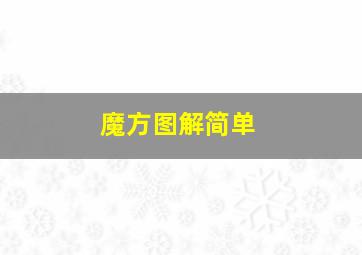 魔方图解简单