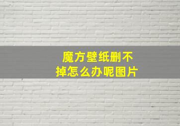 魔方壁纸删不掉怎么办呢图片