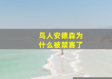 鸟人安德森为什么被禁赛了