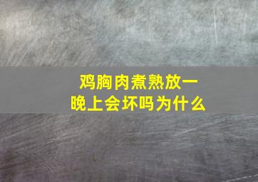 鸡胸肉煮熟放一晚上会坏吗为什么