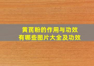 黄芪粉的作用与功效有哪些图片大全及功效