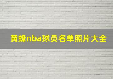 黄蜂nba球员名单照片大全