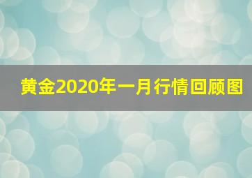 黄金2020年一月行情回顾图