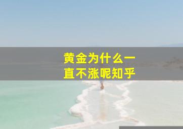 黄金为什么一直不涨呢知乎