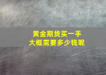 黄金期货买一手大概需要多少钱呢