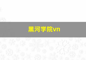 黑河学院vn