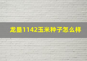 龙垦1142玉米种子怎么样