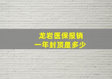 龙岩医保报销一年封顶是多少