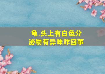 龟.头上有白色分泌物有异味咋回事