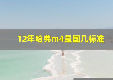 12年哈弗m4是国几标准