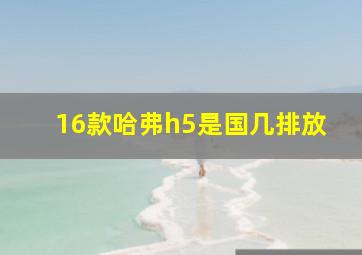 16款哈弗h5是国几排放