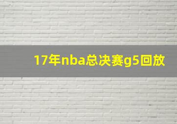 17年nba总决赛g5回放