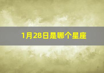 1月28日是哪个星座