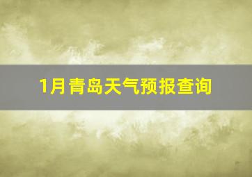 1月青岛天气预报查询