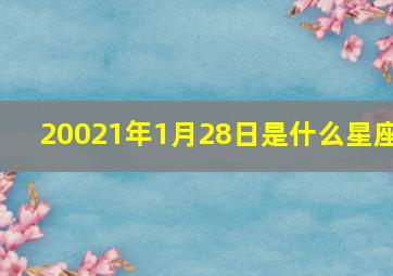 20021年1月28日是什么星座