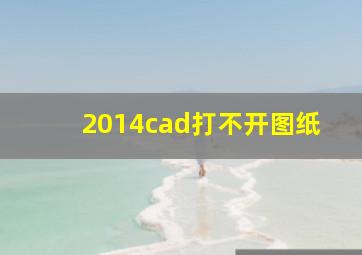 2014cad打不开图纸