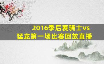 2016季后赛骑士vs猛龙第一场比赛回放直播