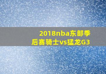 2018nba东部季后赛骑士vs猛龙G3