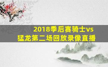 2018季后赛骑士vs猛龙第二场回放录像直播