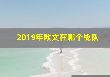 2019年欧文在哪个战队