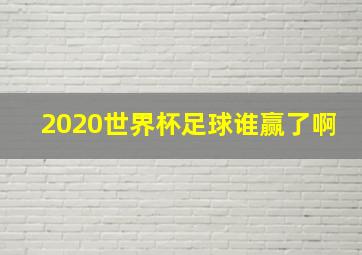 2020世界杯足球谁赢了啊