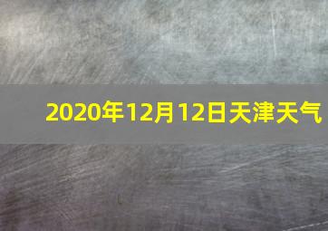 2020年12月12日天津天气