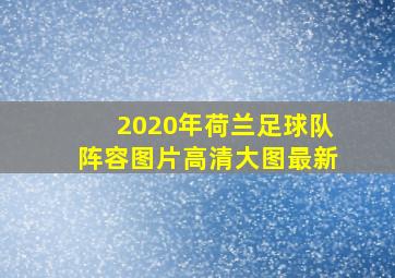 2020年荷兰足球队阵容图片高清大图最新