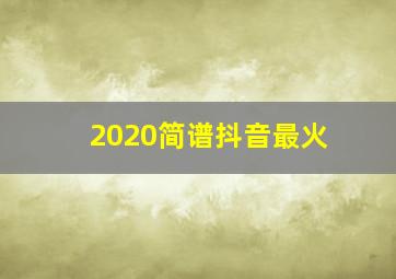 2020简谱抖音最火