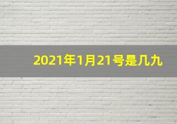 2021年1月21号是几九