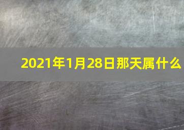 2021年1月28日那天属什么