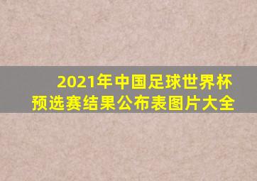 2021年中国足球世界杯预选赛结果公布表图片大全