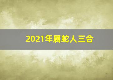 2021年属蛇人三合