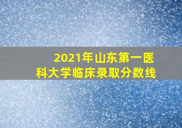 2021年山东第一医科大学临床录取分数线