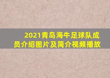 2021青岛海牛足球队成员介绍图片及简介视频播放