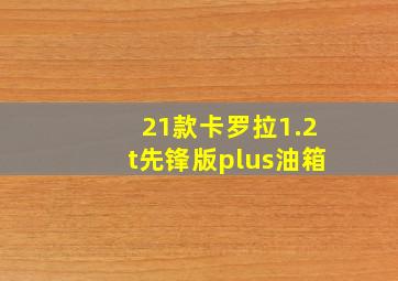 21款卡罗拉1.2t先锋版plus油箱