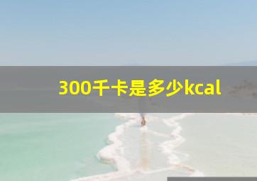 300千卡是多少kcal