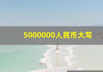 5000000人民币大写