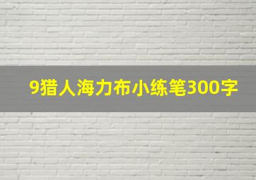 9猎人海力布小练笔300字