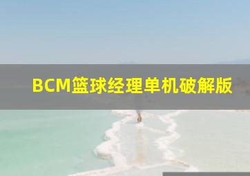 BCM篮球经理单机破解版