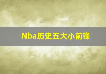 Nba历史五大小前锋