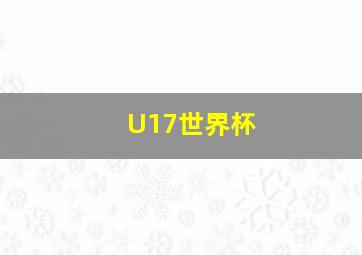 U17世界杯