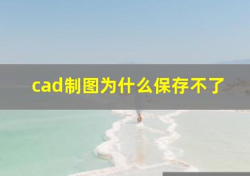 cad制图为什么保存不了