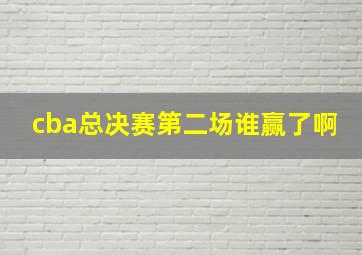 cba总决赛第二场谁赢了啊