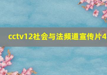 cctv12社会与法频道宣传片4