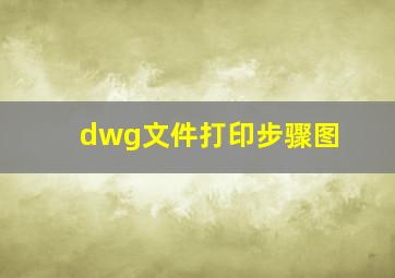 dwg文件打印步骤图